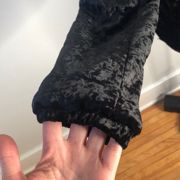NWOT Sanctuary Black Velvet Jacket - Picture 4 of 9